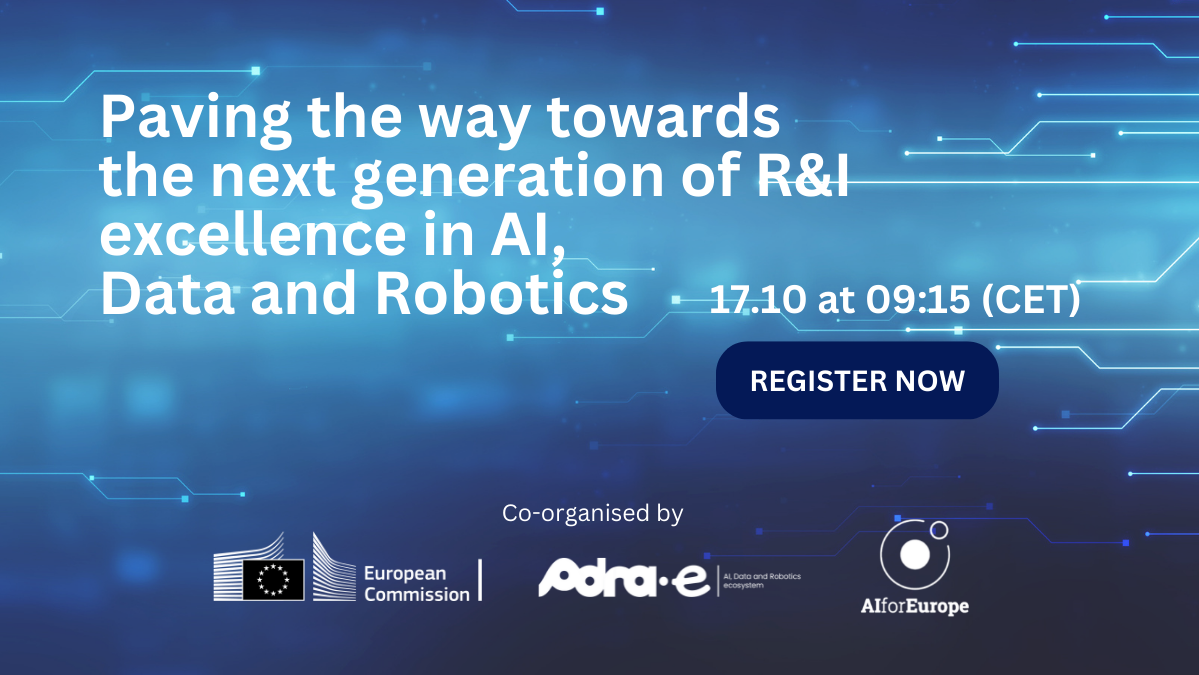 Paving the way towards the next generation of R&I excellence in AI, Data and Robotics