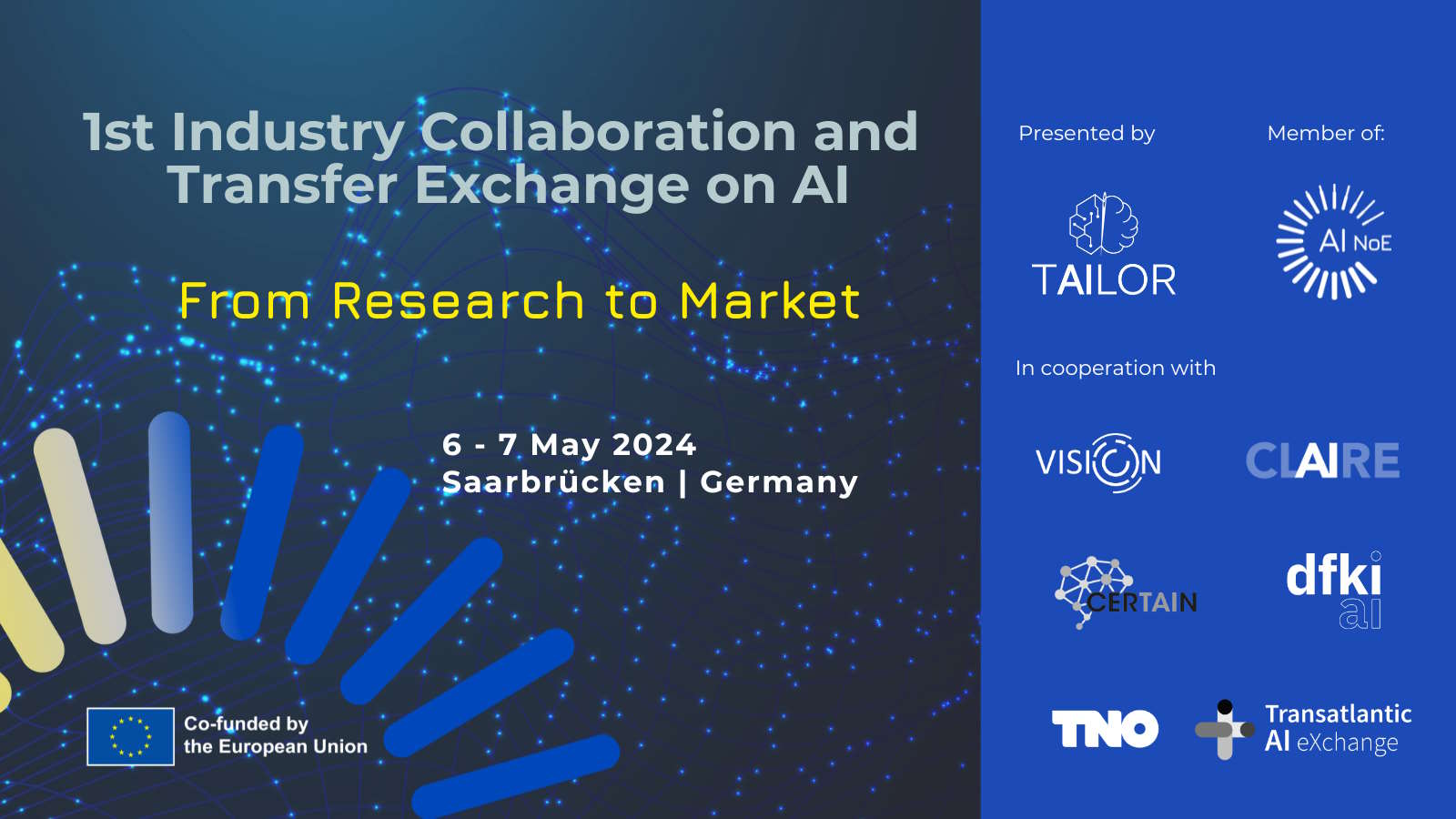 1st Industry Collaboration and Transfer Exchange on AI – “From Research to Market”