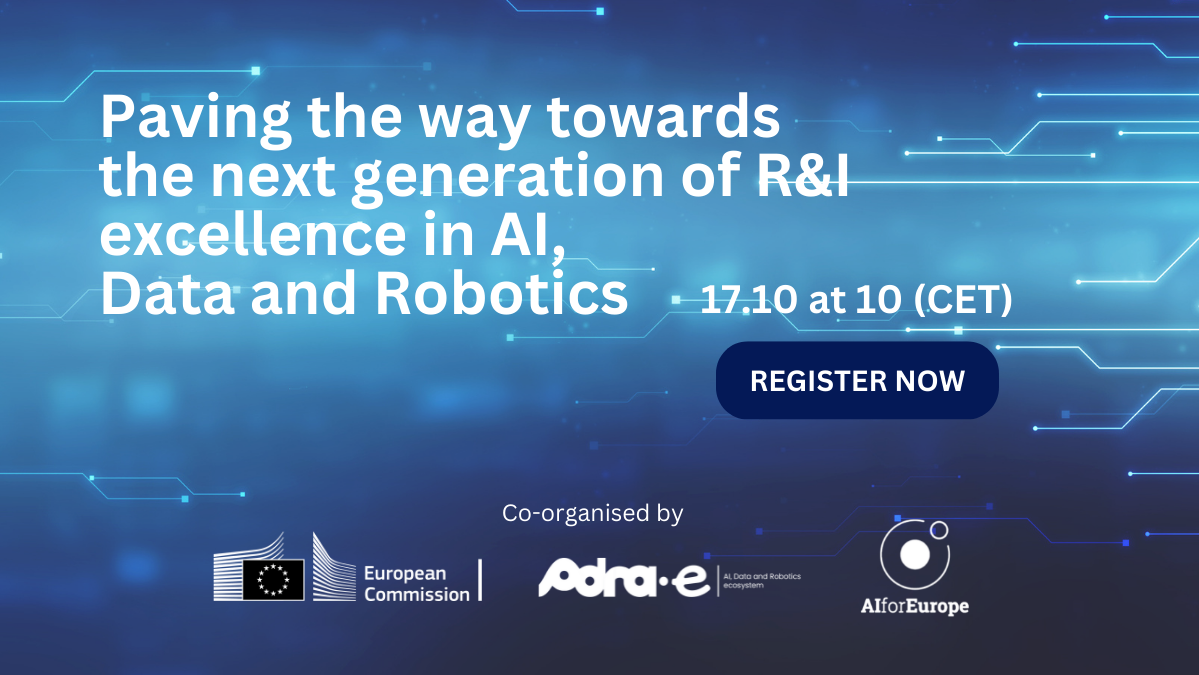 Paving the way towards the next generation of R&I excellence in AI, Data and Robotics