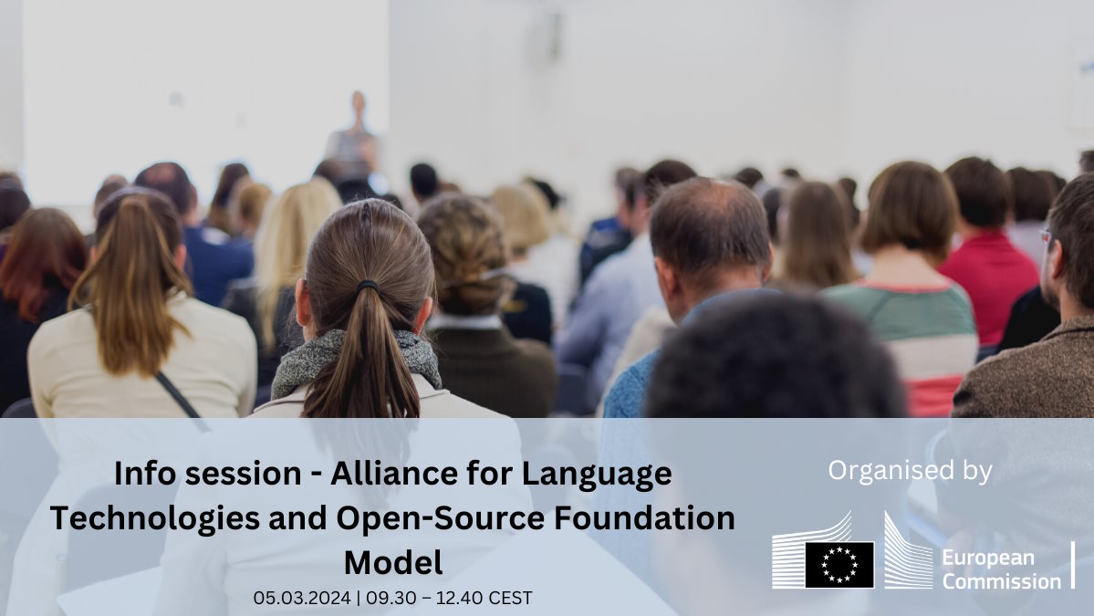 Info session - Alliance for Language Technologies and Open-Source Foundation Model