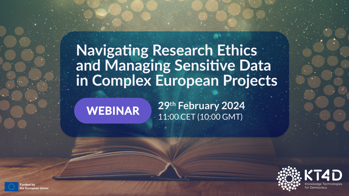 Navigating Research Ethics and Managing Sensitive Data in Complex European Projects